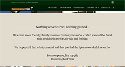 Desktop Screenshot of hummingbird-tipis.com